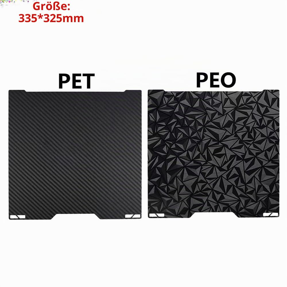 1 x PEI-Federstahl für Bambu Lab H2C 3D-Druckerbett, magnetisch, PEI/PEO/PEY, doppelseitige Druckplatte (PET + PEO)