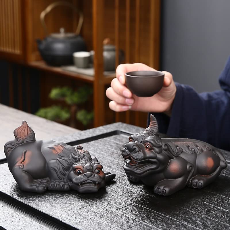 Amazon.co.jp: 茶道具 茶道置物デスク装飾装飾品 茶玩 縁起物 禅意 茶