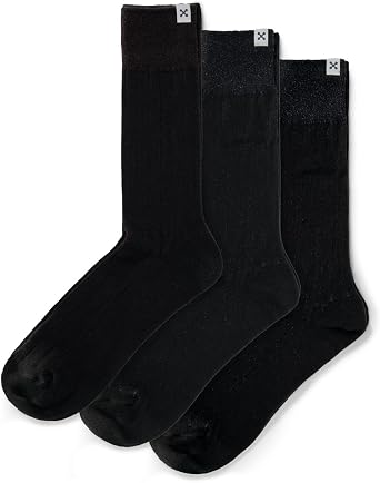 SHEEC UNISEX Supima Cotton Ribbed Socks 3Crew or 3Ankle Pairs, Multiple Colors, 2 Sizes, Everyday Soft & Breathable Socks