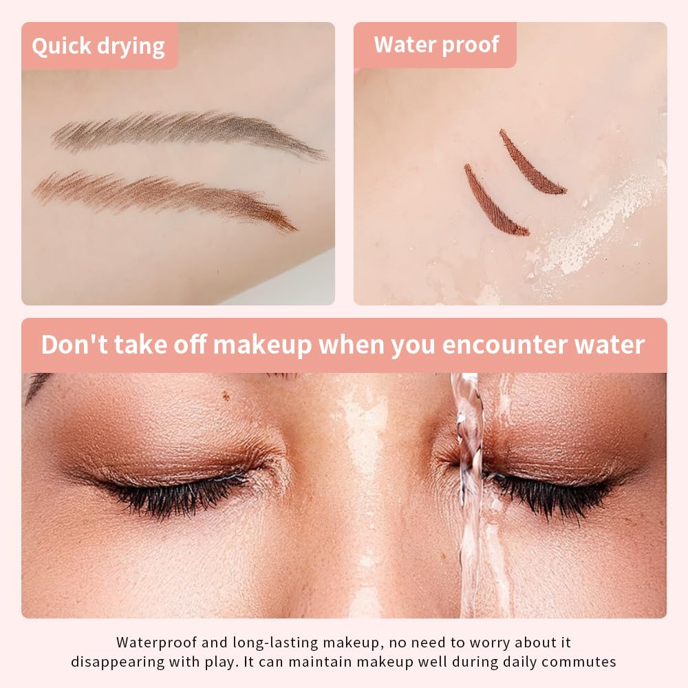 Nberuionre 2 PCS Dual-Ended Eyeliner Stamp, Easy to Apply Cat Eye Stamp with L/R Markings, Waterproof & Smudge-Resistant, Beginner-Friendly Winged Eyeliner (Black & Brown) — view 5