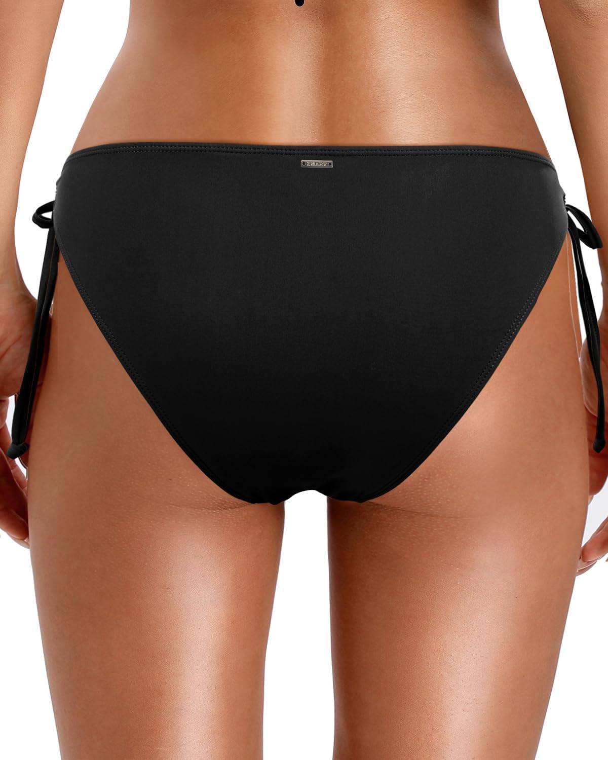 Zmart Women String Tie Side Bikini Bottoms Moderate Coverage Swimsuit Bottom Low Waist Low Rise Bathing Suit - Image 2