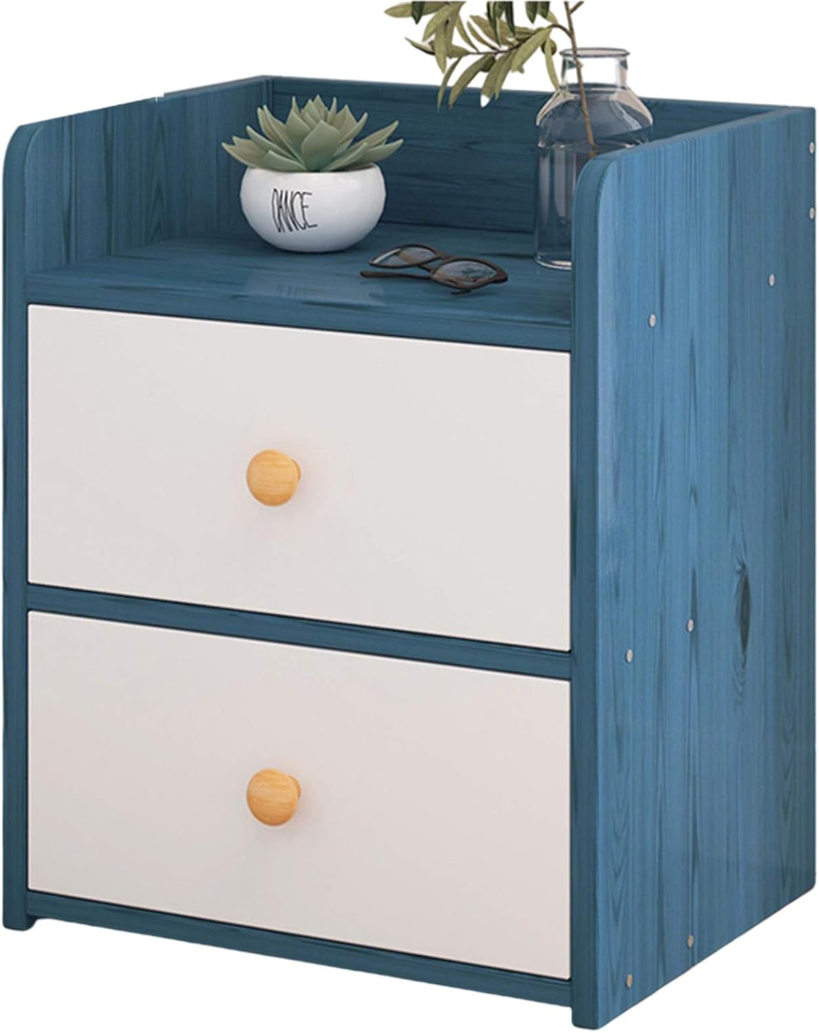 White Slim Bedside Table Wooden Nightstand Slim Tall Telephone Table Narrow Hallway Side Table with Drawer Shelf, Sofa Side Table for Living Room Bedroom Office