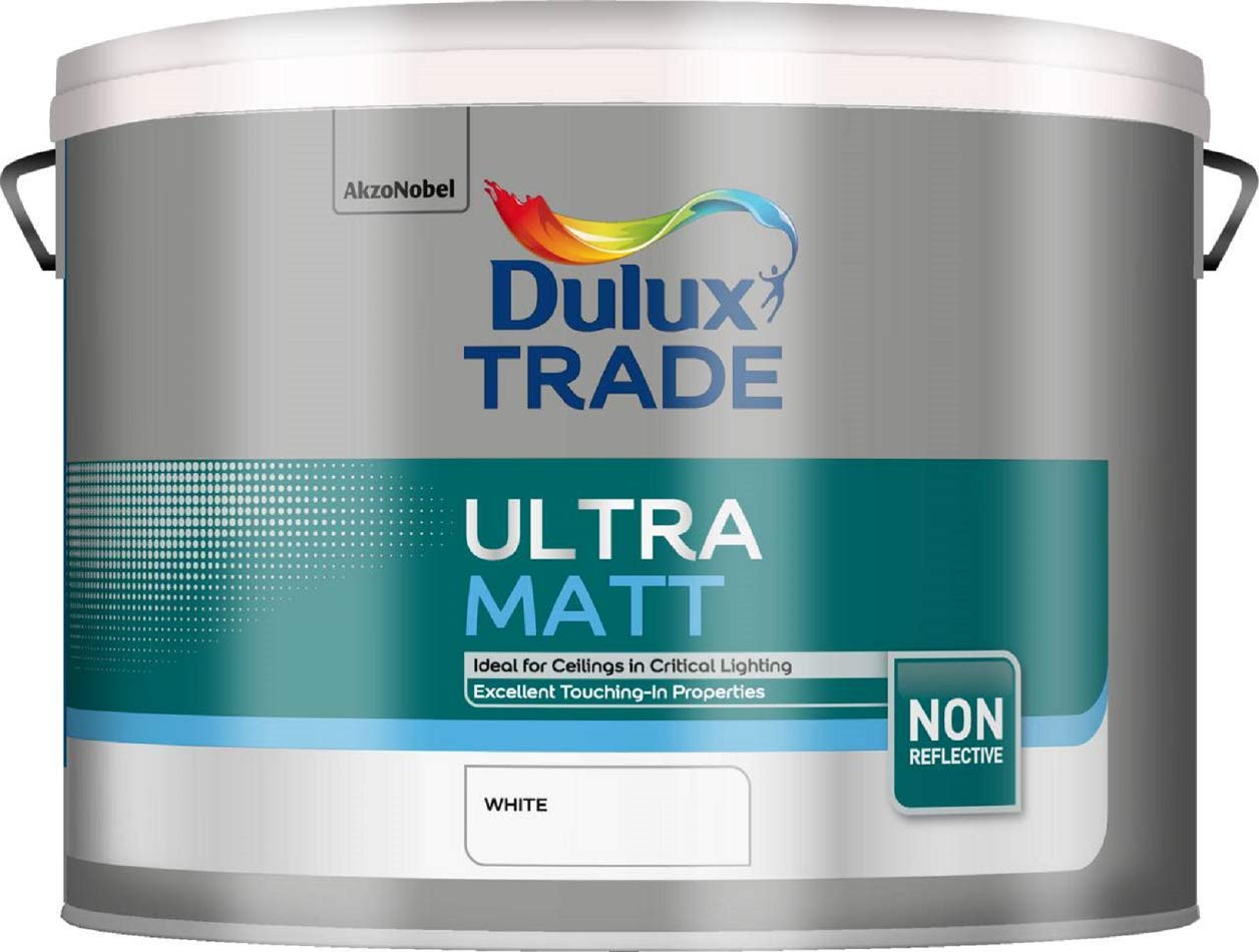 Dulux Trade Ultra MattWhite10 Litre from B&Q