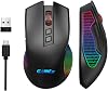 Claw's Crossfire Air Wireless 10000 Dpi Pixart PMW3325 Sensor Chromatic RGB Wireless Gaming Mouse with Macro Software - Black
