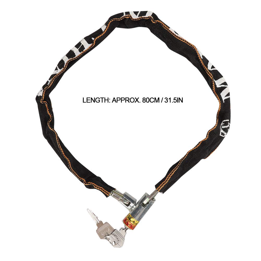 Waterproof Coating Bicycle Lock, Mobility Scooter Chain Lock, Convenience Bicycle for Mobility Scooter Motorcycle Electric Car - Image 2