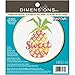 Dimensions Learn-A-Craft Sweet Pineapple Counted Cross Stitch Kit for Beginners, 6''