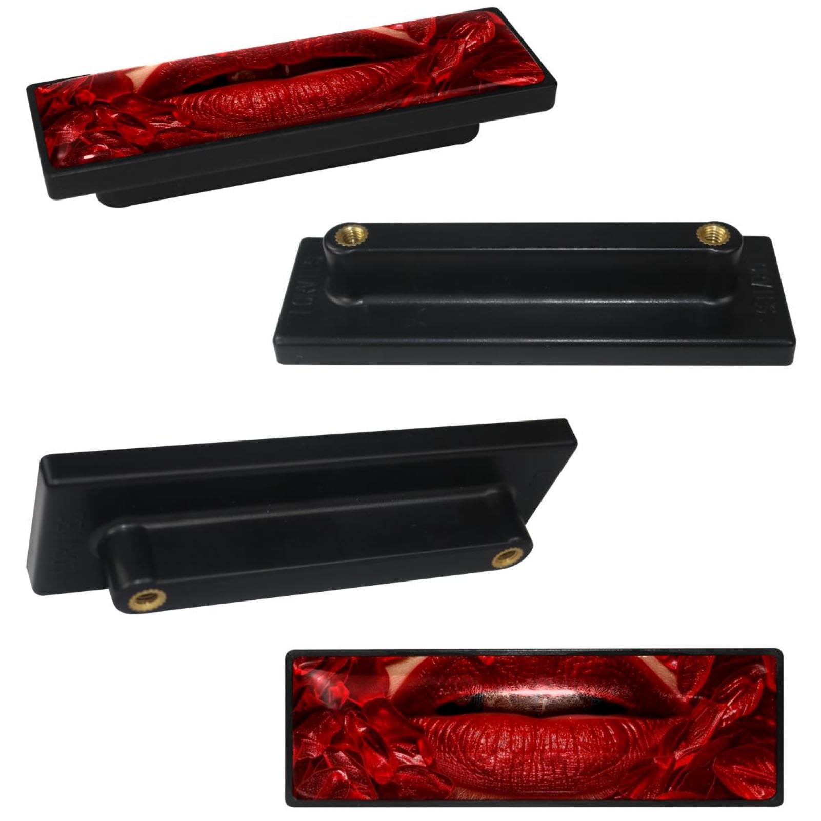 4 Pack 3.6inch Length Black Kitchen Cabinet Knobs Stainless Steel Drawer Knobs Bedroom Dresser Knobs for Men Women Girls, Nursery Knobs