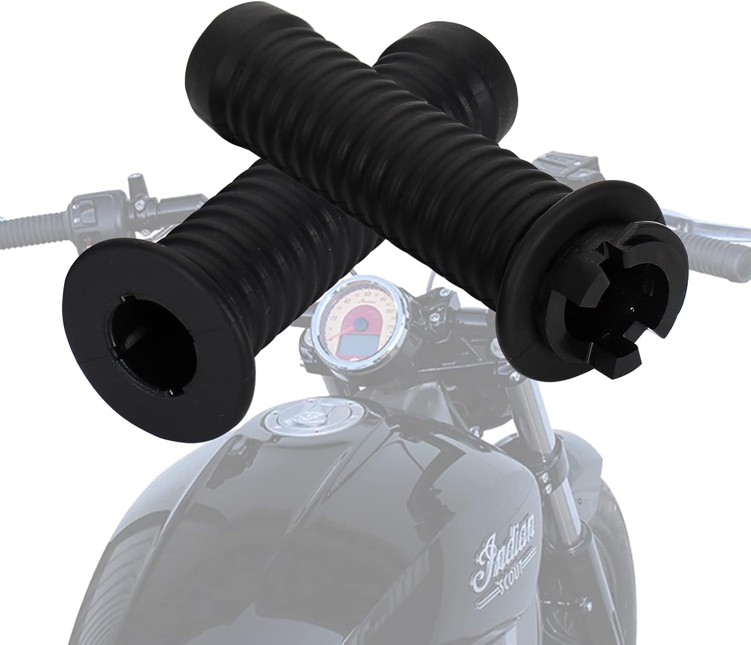 Handlebar Grips for Throttle and Clutch Riot Hand Grip Compatible with Indian Scout 2015-2021