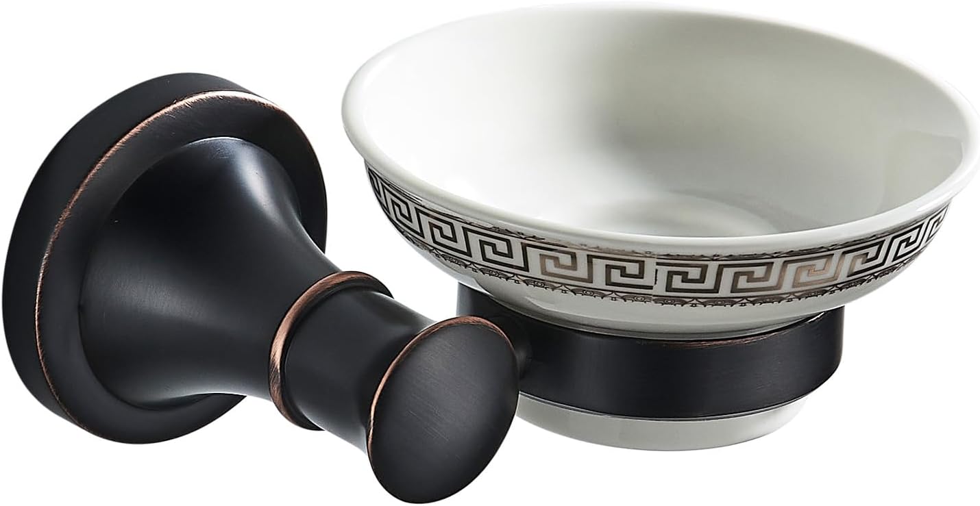 Black Bathroom Soap Dish Holder Wall Mounted Bathroom Hardware Accessories,Oil Rubble Bronze