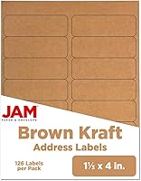 Vista 21 de JAM Paper - Etiquetas de dirección de envío - Envío estándar - 2 x 4 - Blancas - 120/Paquete