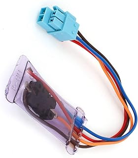 Aexit AC 250V 10A -7 stopni celsjusza 4-przewodowy bimetalowy wentylator chłodzący lodówkę Przełącznik termostatu ze złączem(AC 220V 10A -7Celsius Bi-métal Réfrigérateur Dégivrage Interrupteur Thermo