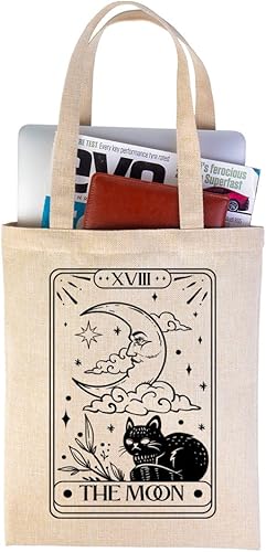 Bolsa de lona con diseño de gato para mujer, bonita bolsa para compras, bolsa para profesores, bolsas reutilizables para comestibles, regalo para