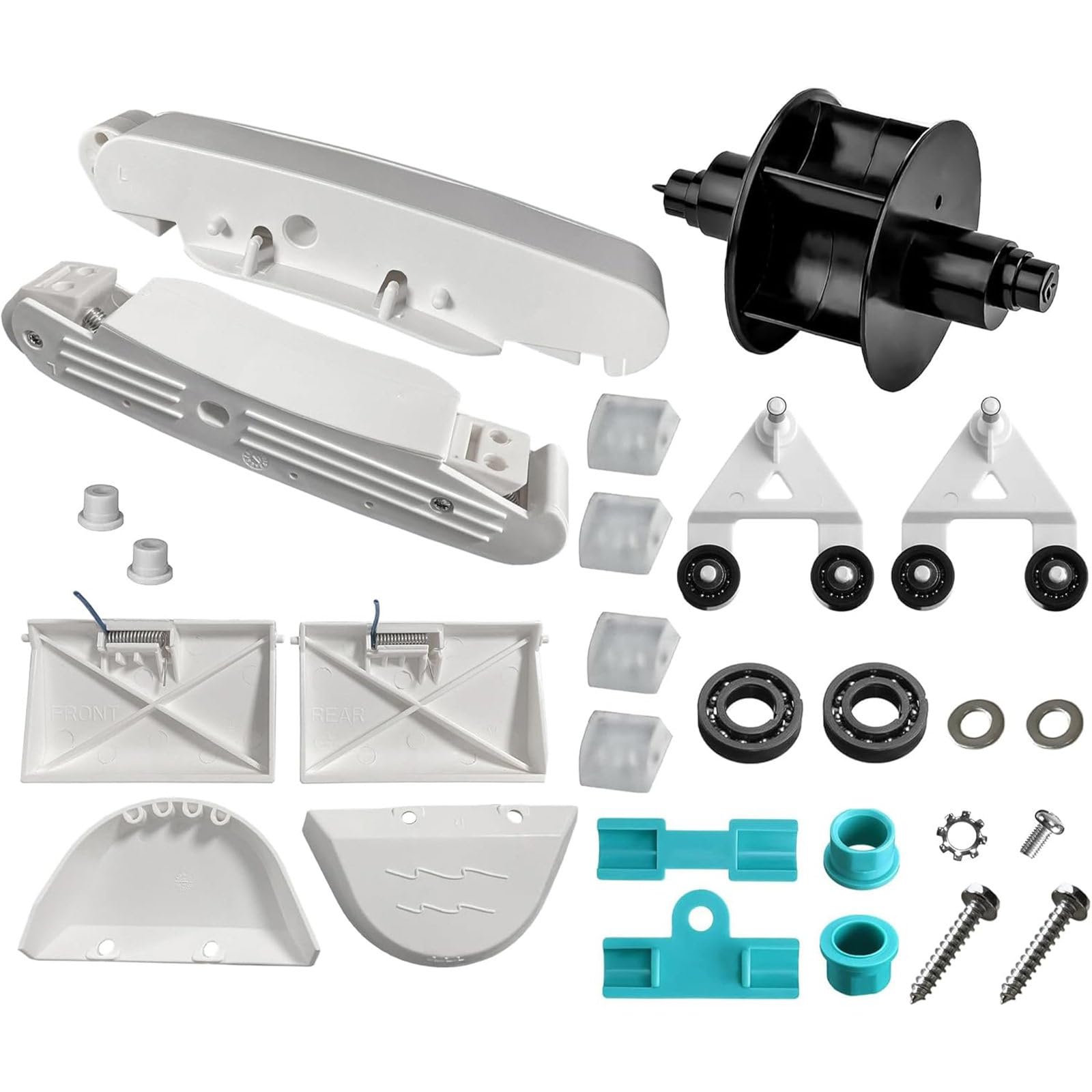 Juego de piezas de repuesto para mantenimiento de piscinas, paquete de servicio de limpiador de 24 piezas, compatible con equipos AXV417WHP 621DAT para mantenimiento comercial residencial, juego de de