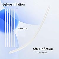 Vista 2 de 260 globos, 50 globos largos, globos blancos 260, globo largo para arco de globos, kit de animales de globo, globos para animales de globo, globos