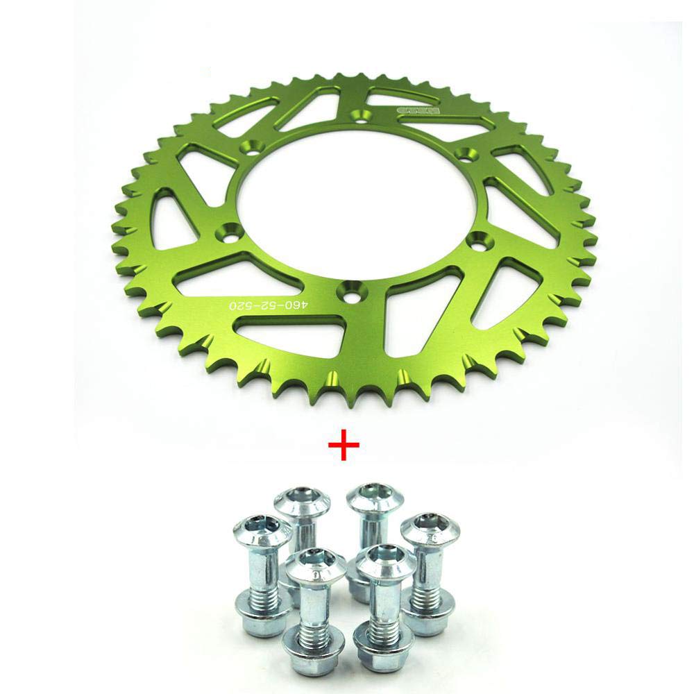 Piñón Trasero KKE 44T Híbrido (aluminio+acero) Para Kawasaki KX250F, KX450F, KX125, KLX250R – 520