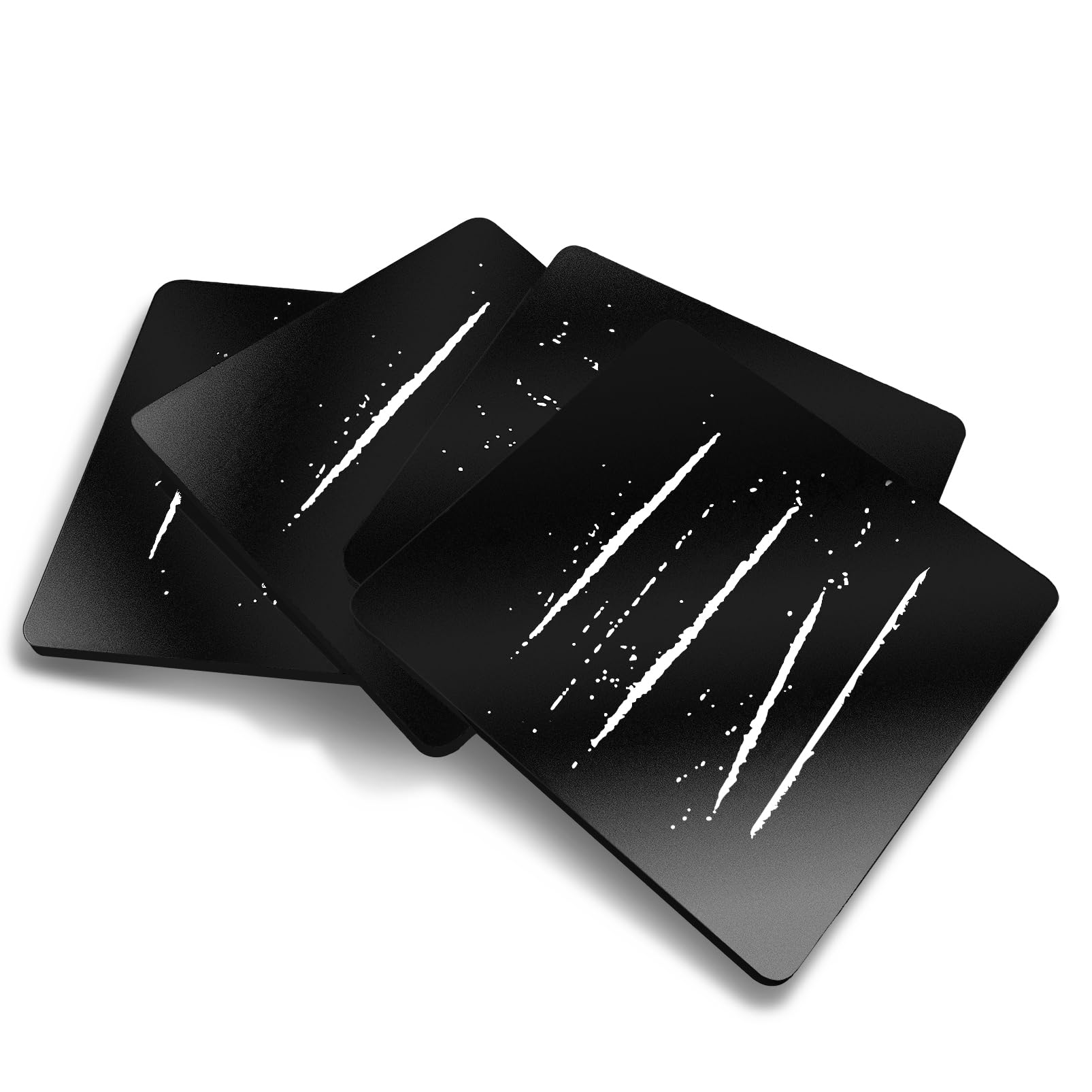 Posavasos Divertidos con líneas Falsas, Posavasos de línea Divertida, 4 Posavasos de Regalo para Fiestas, Bares, Cuevas de Hombre y decoración del hogar