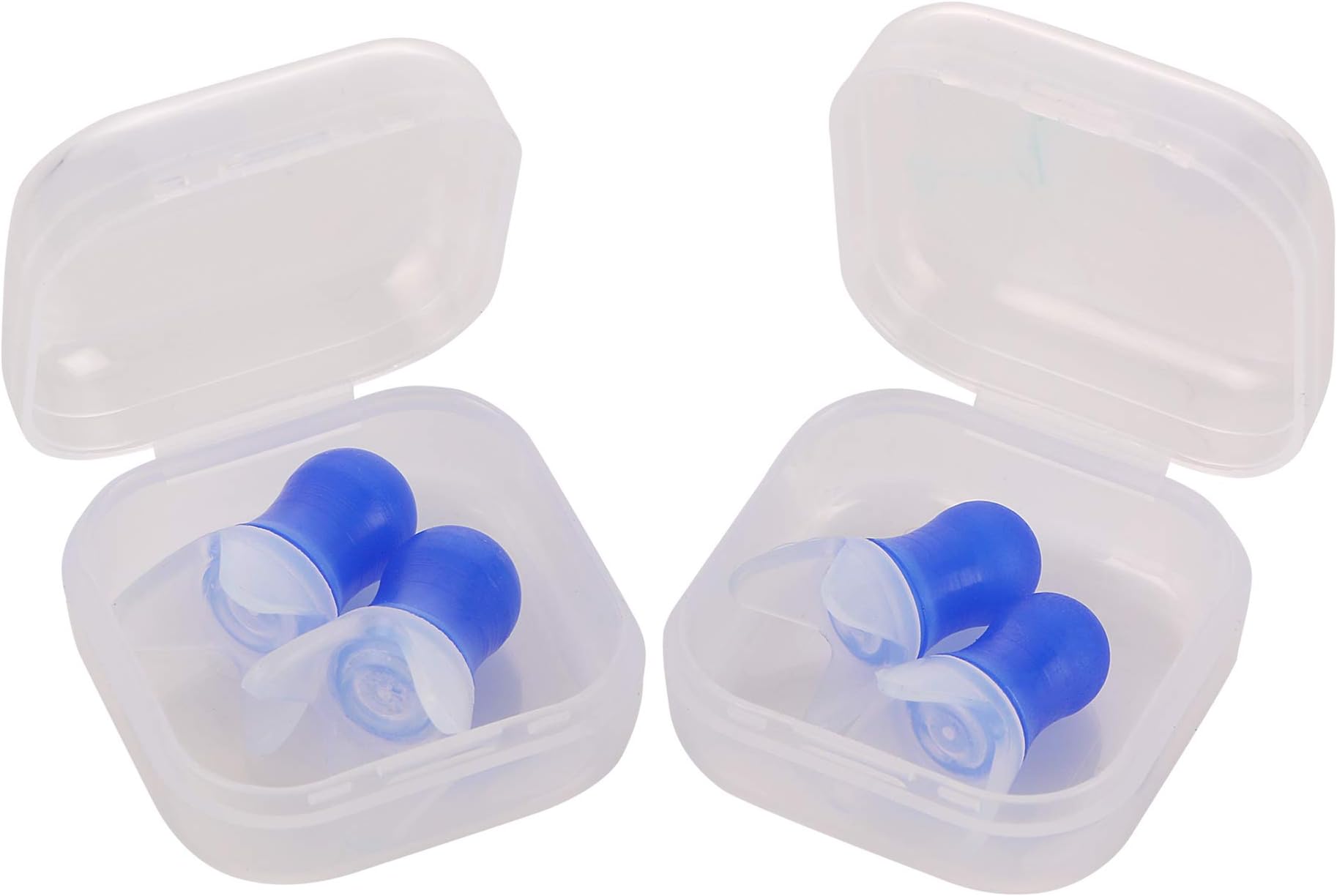 Silicon Flight Ear Plugs - For Pressure Pain Relief - 2 sizes Included (-24db)