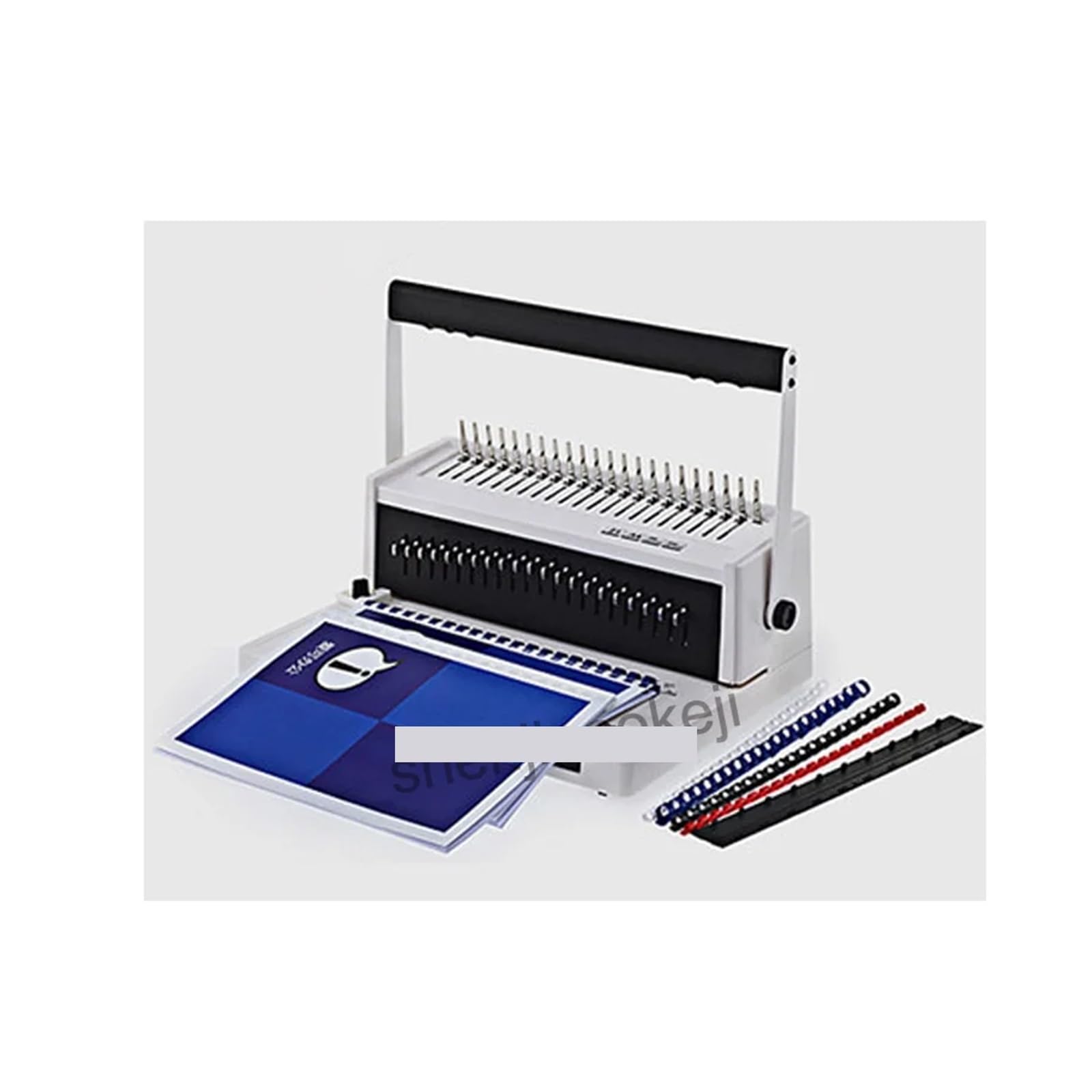 Encuadernadora, Máquina encuadernadora de papel A4 con espiral C200PRO Máquina encuadernadora con anilla de goma Máquina perforadora con peine for libros de texto