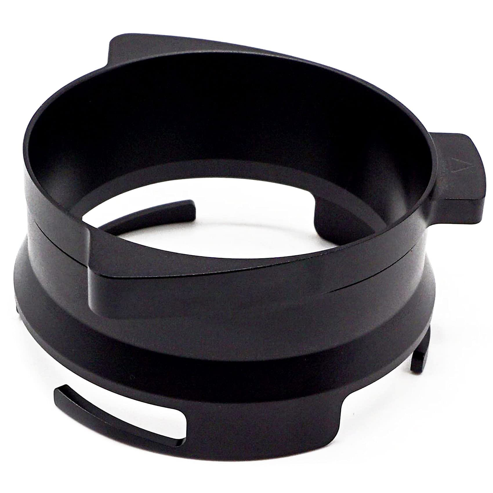CTRLZS Espresso Dosing Funnel,Aluminum Metal Coffee Dosing Funnel Compatible for 54mm Portafilter -Black
