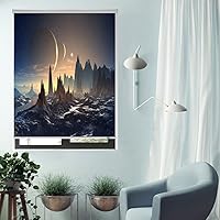 Vista 24 de ZSHINE Tela impermeable opaca inalámbrica manual tamaño personalizado y persianas enrollables con cenefa