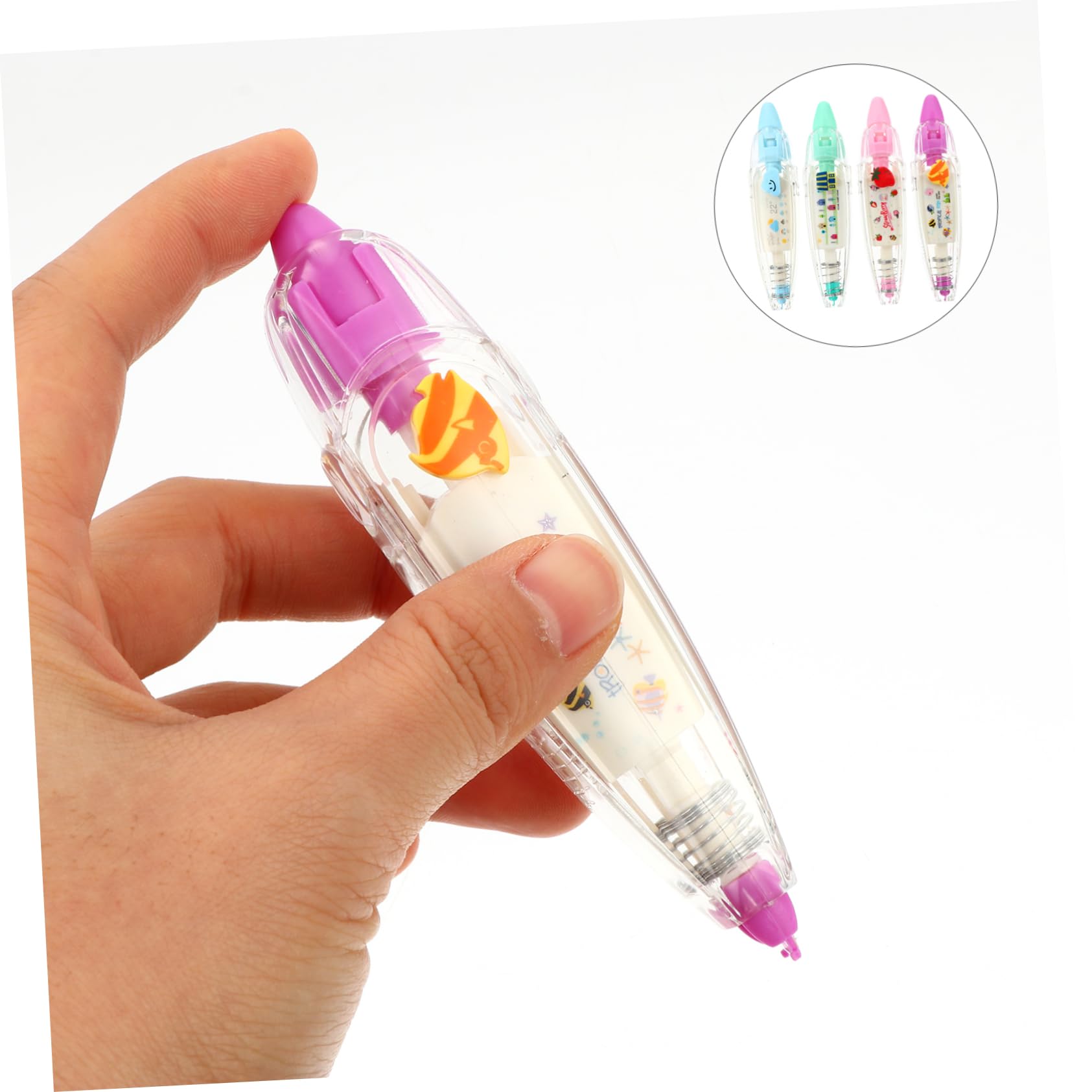 NUOBESTY Lot De 3 Rubans Adhésifs Dextérieur En T Pour Scrapbooking Papeterie Esthétique Pour La Décoration Des Étudiants Écriture Laitière 4 Pièces X 3