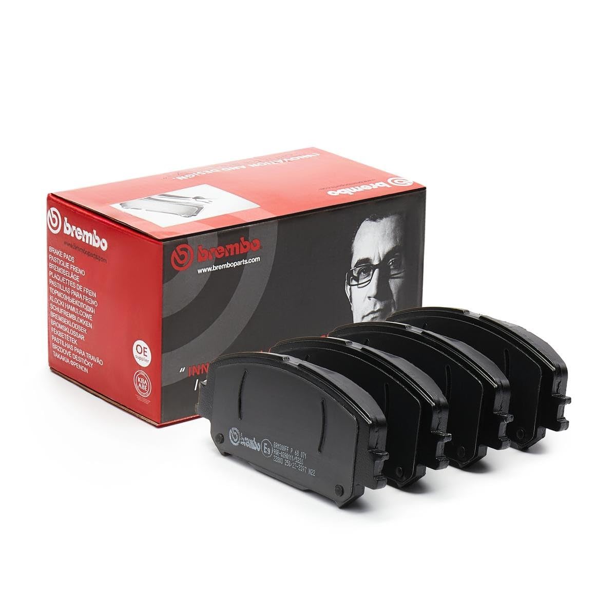 BREMBO Bremsbelagsatz, Scheibenbremse P68071