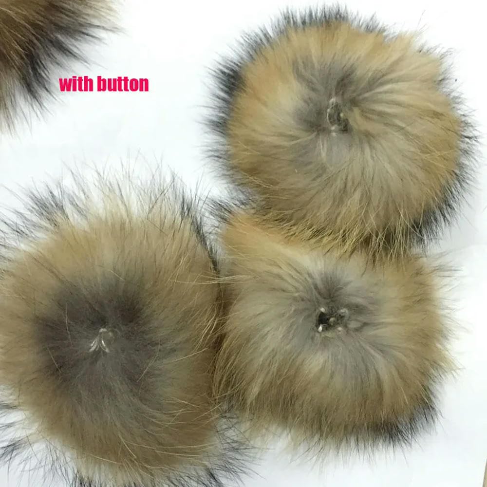 Pompons en Vraie Fourrure de 15cm, 20 pièces/lot, Boules de Fourrure pour Bonnets tricotés, Porte-clés, Foulards, Chaussures, Pom Pom en Vraie Fourrure, DIY