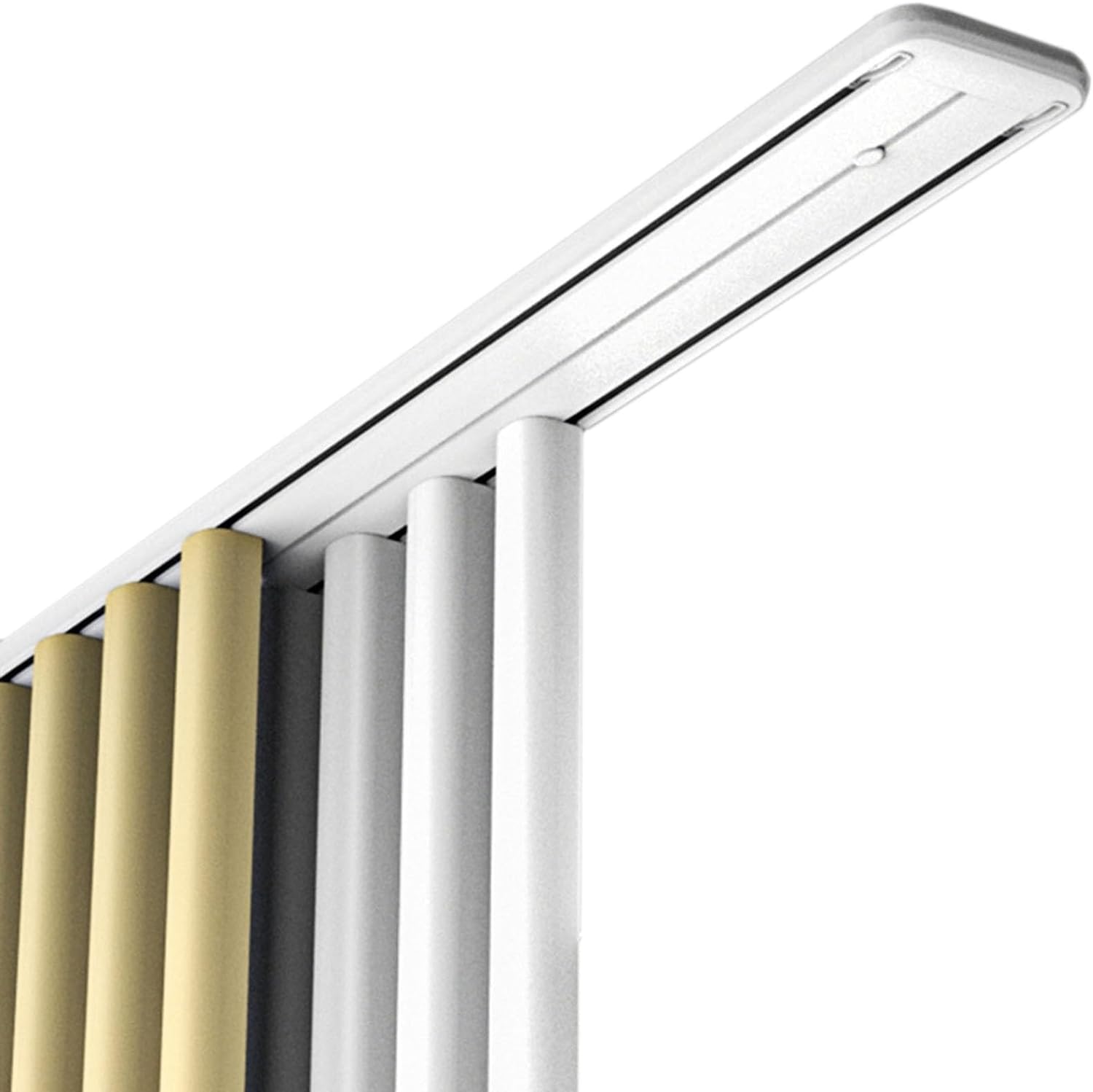 Générique Système de Tringle à Rideaux, Tringle à Rideaux Robuste - Rail de Plafond Double avec Technologie Nano Silence, Alliage d'aluminium Durable, idéal pour séparer
