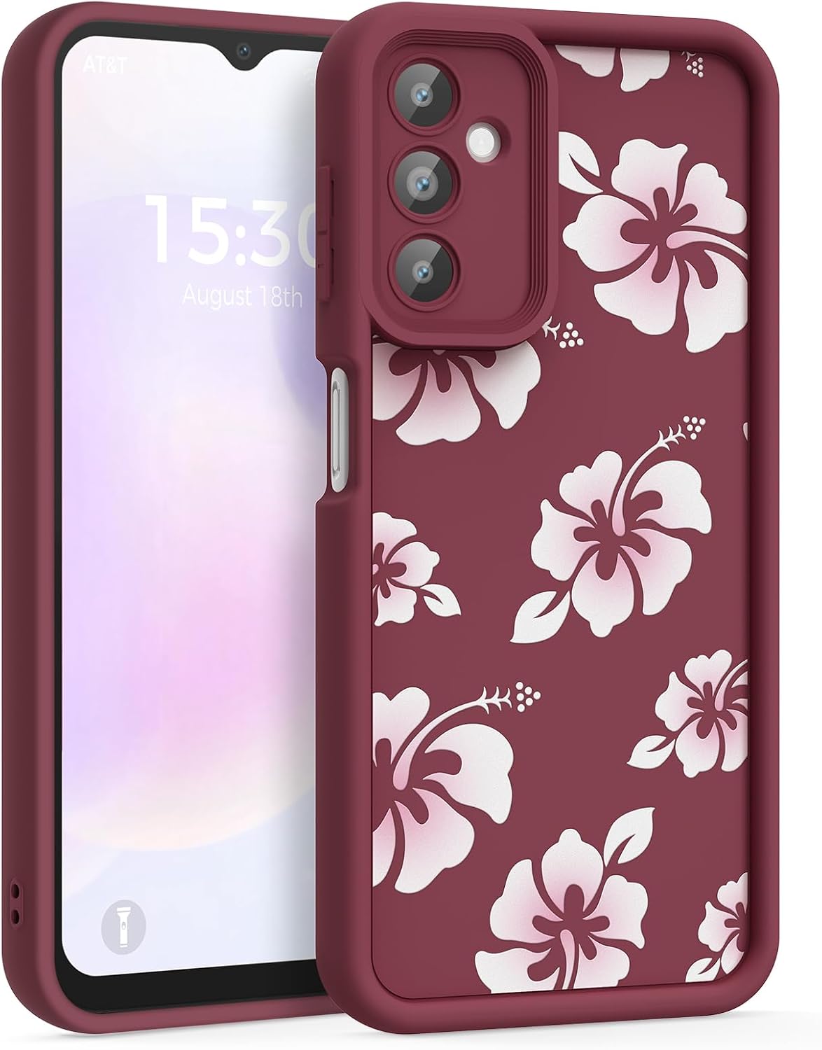 Case for Samsung Galaxy A14 5G, Silicone Shockproof Cover Women