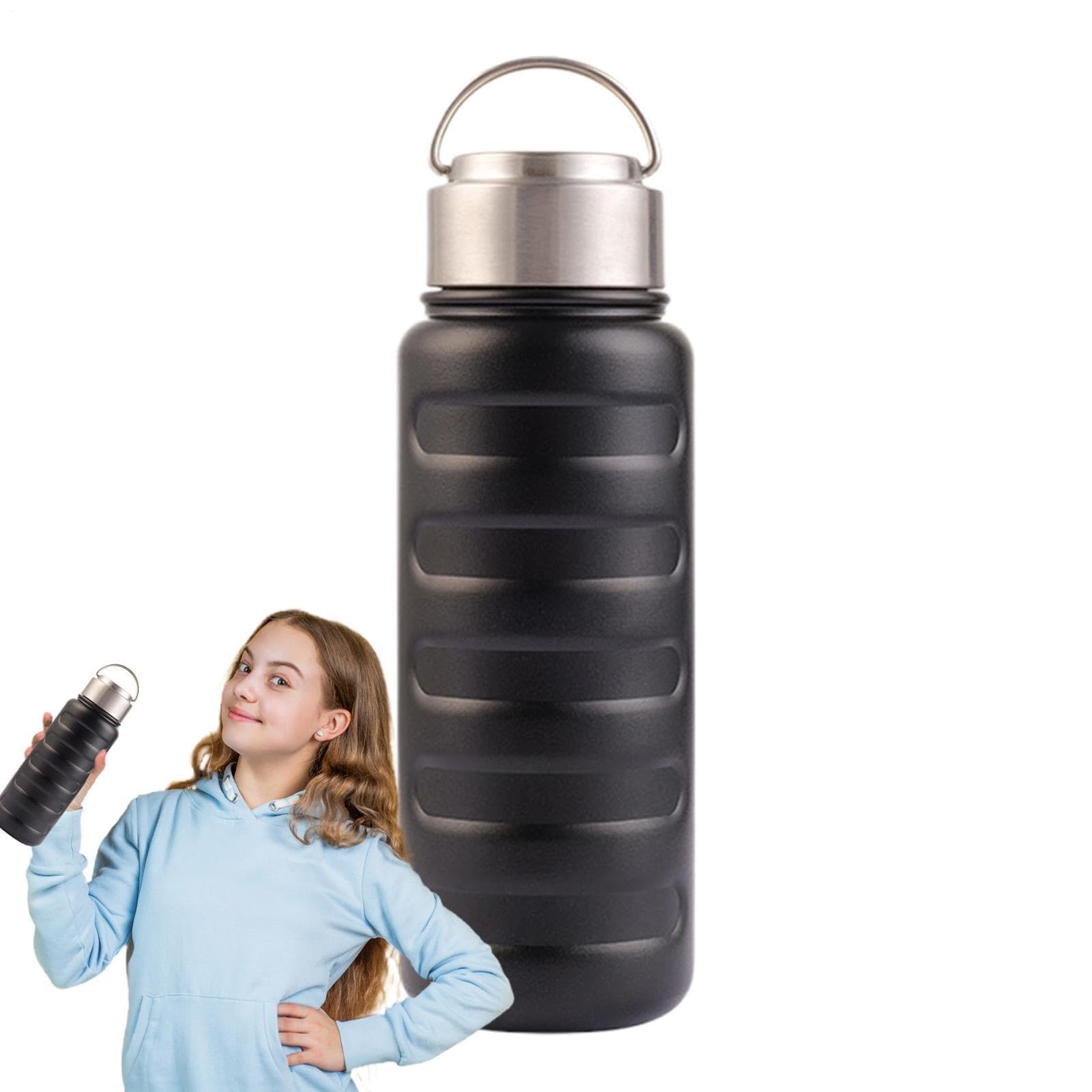 Borraccia termica in acciaio inox, da 963,9 g, portatile, per bevande calde, ideale per escursioni, palestra, viaggi, campeggio, ciclismo e sport all'aria aperta