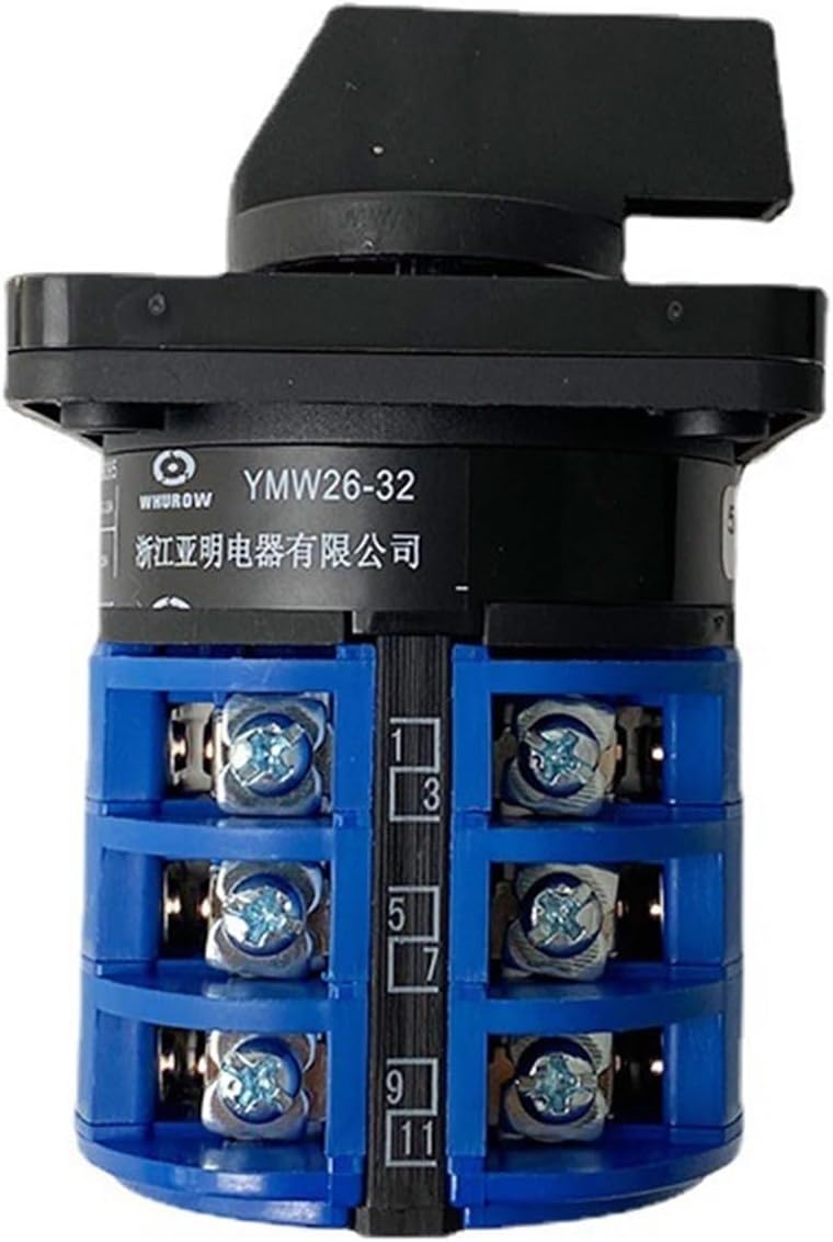 YMW26-32 5.5N/3 Control FWD And REV Rotating Electrical Changeover Rotary Cam Switch Three Poles 3 Positions 32A 690V
