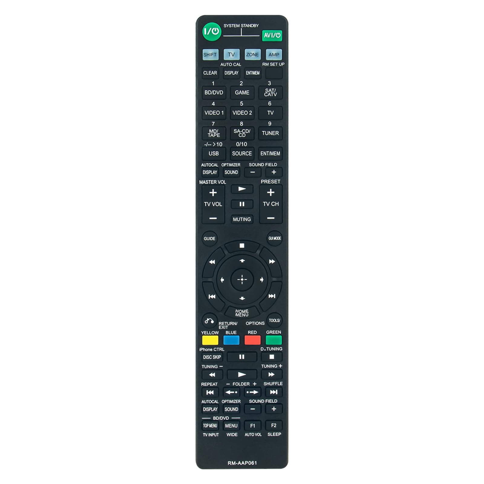 RM-AAP061 VINABTY Replace Infared Remote Control Fit for Sony Surround Sound A/V AV Receiver STR-DE698 RMAAP061 148937411 STR-DH820
