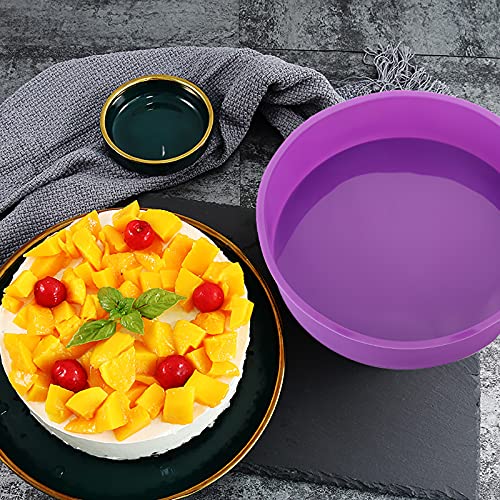 Wuweot 4 Pack Silicone Round Cake Pans thumb #2
