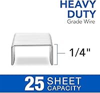 Vista 3 de Swingline Staples, Heavy Duty, 1/4" Length, 25 Sheet Capacity, 100/Strip, 1000/Box, 1 Pack (35314 )