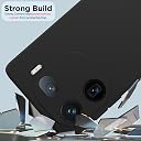 Pikkme iQOO 12 5G Back Cover Camera Protection Shockproof Soft Matte Silicone Back Case for iQOO 12 5G (Black) gallery image