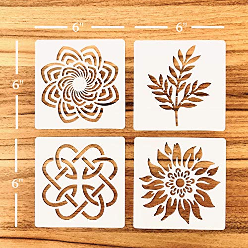 Gden Pack of 4 European Artisan Bread Stencils (StencilGroup3) 6 by 6