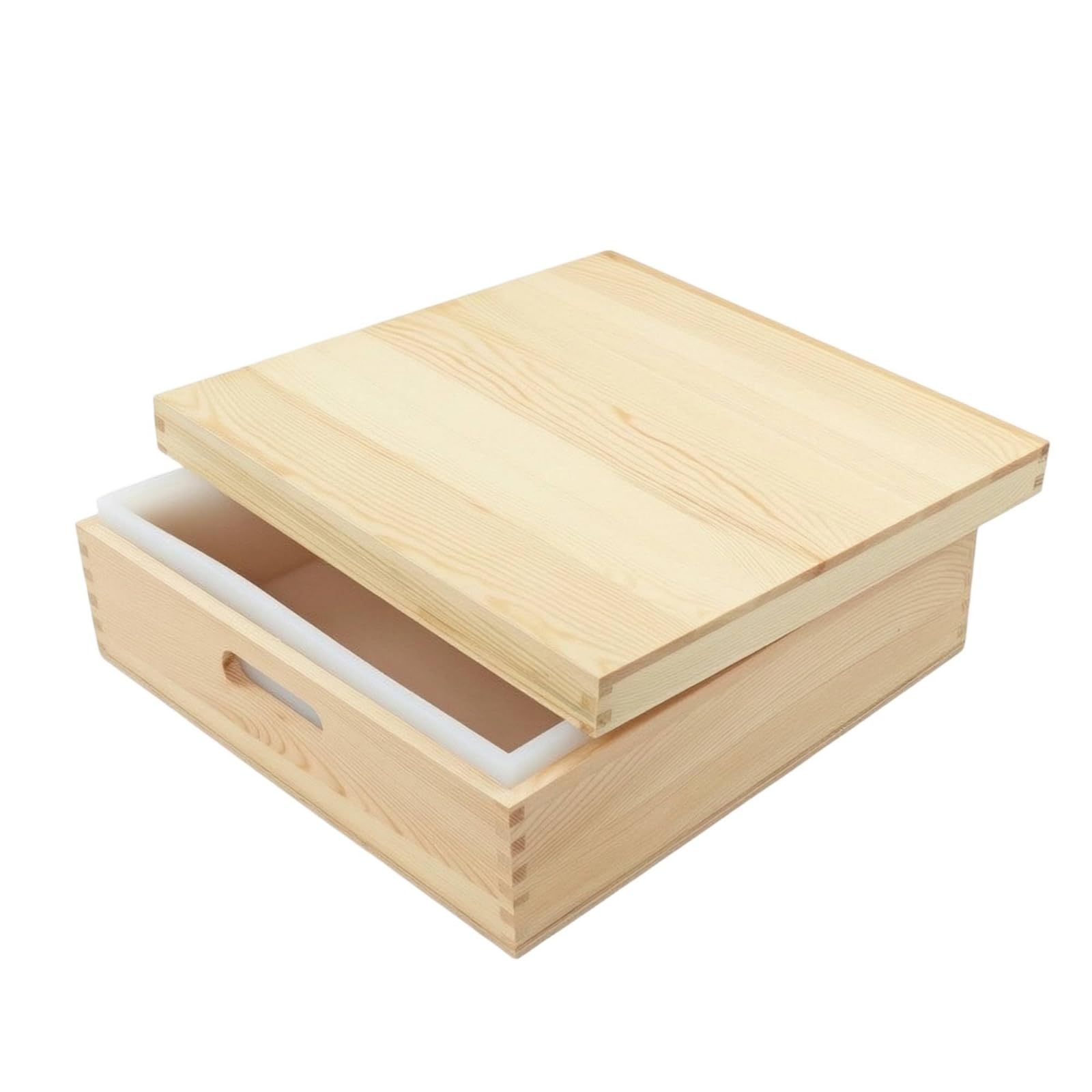 Stampi in Silicone per Sapone Stampo Stampo in Legno Forma Rettangolare Contenitore con Coperchio Liner Rimovibile Riutilizzabile per Saponi Fatti a Mano Adatto per Laboratori Casa Regali