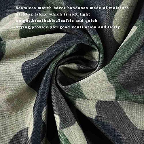 Catery Outdoor Face Bandana Camouflage Dust Face Scarf Breathable Neck Gaiters For Men(Green) #TOP3