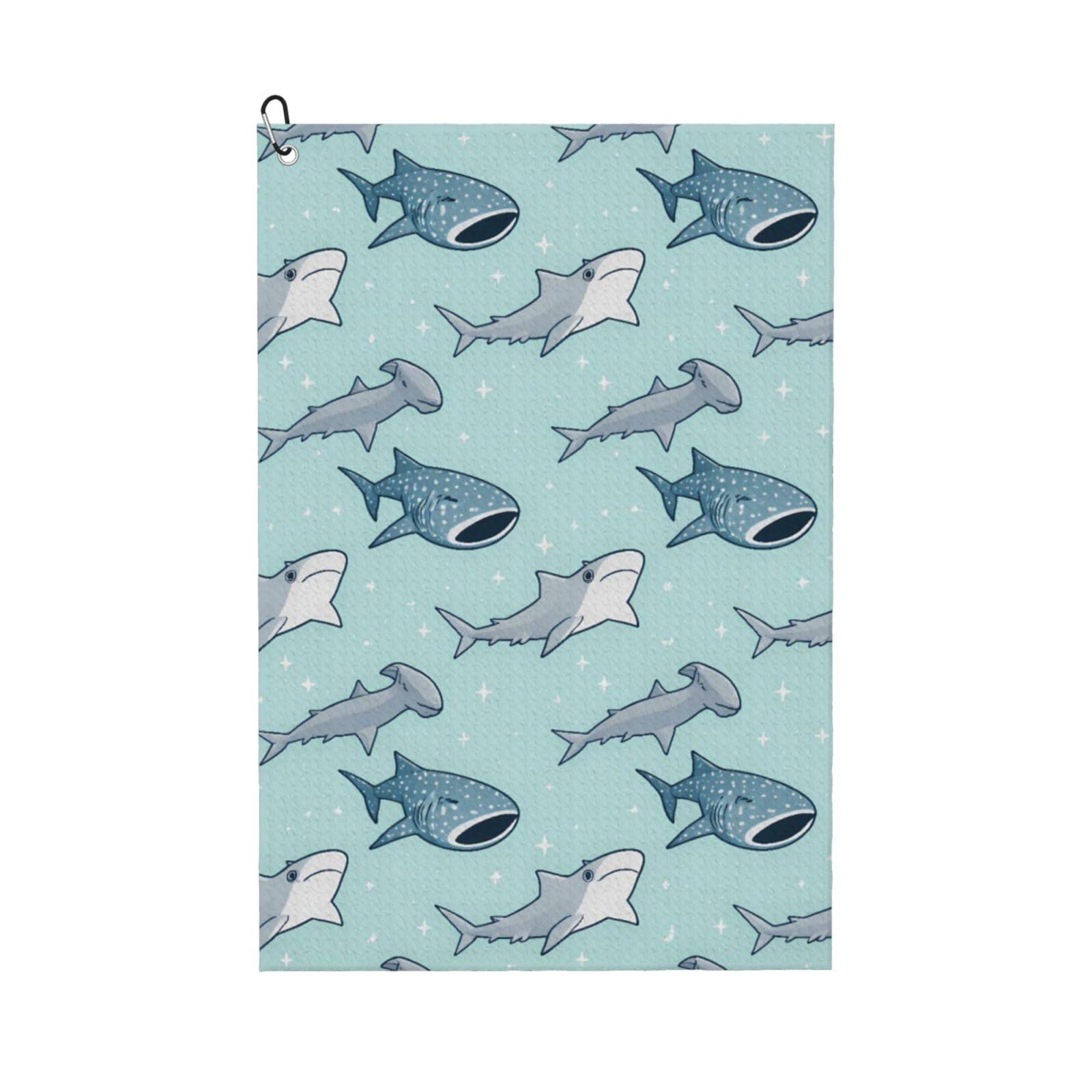 BSDFGSDD Cute Shark Golf Towel 24 x 16 inches