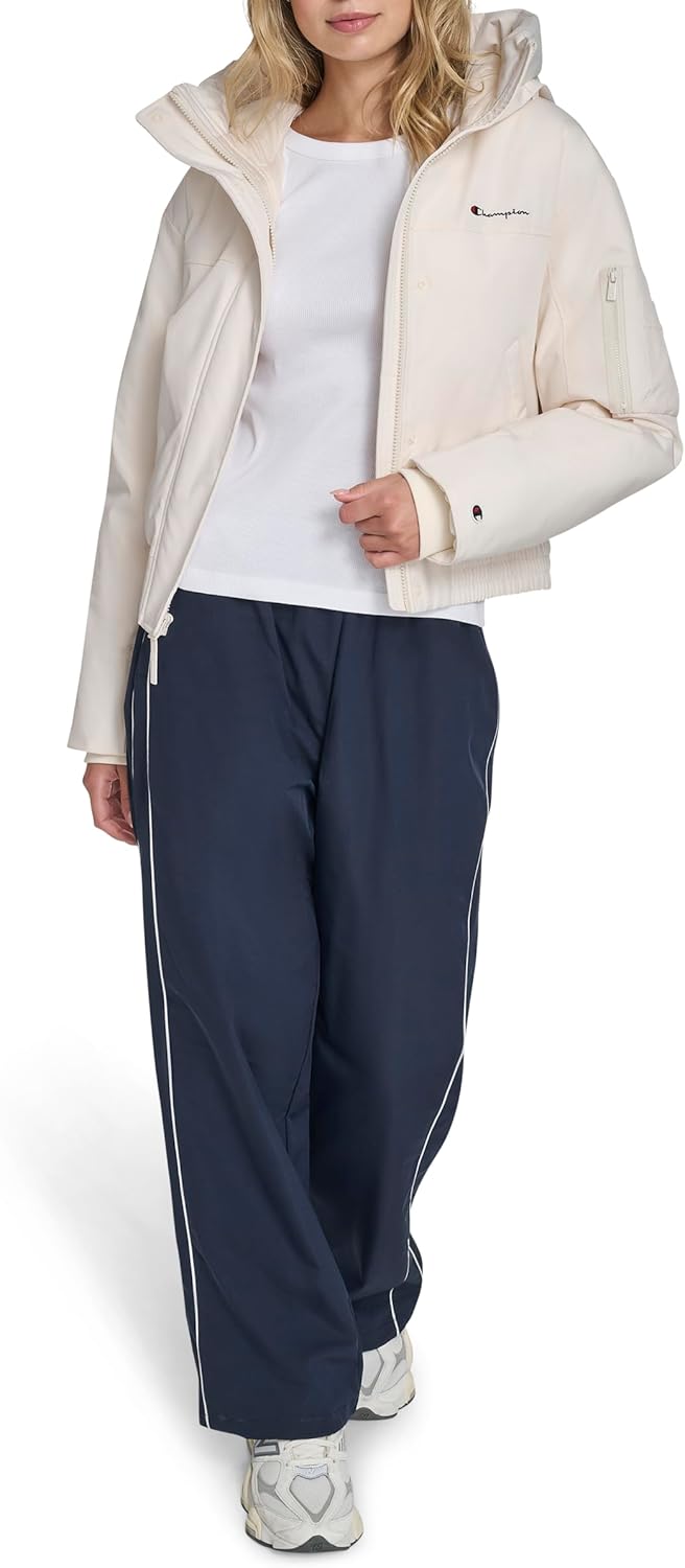 Champion womens Cropped Hooded Ski Bomber - Image 2