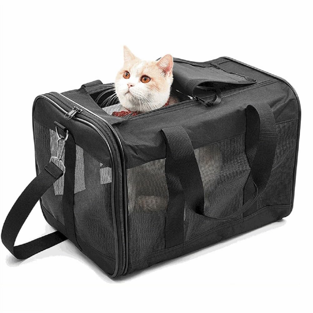 Generic Cat Carriers Dog Carrier Pet Carrier,Airline Approved Soft-Sided Pet Travel Carrier (Black)