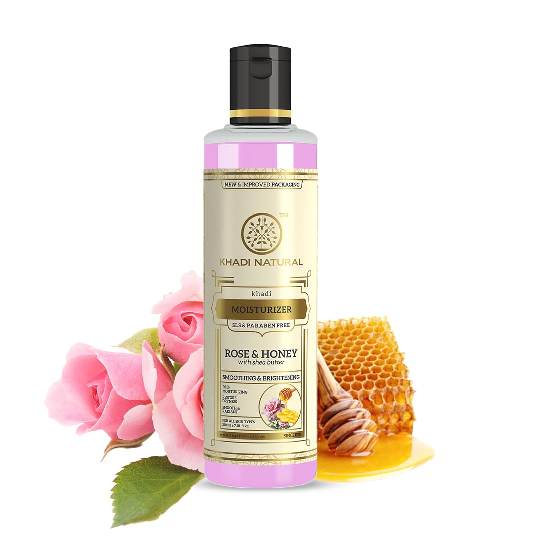 Khadi Natural Herbal Rose and Honey Moisturizer 210ml