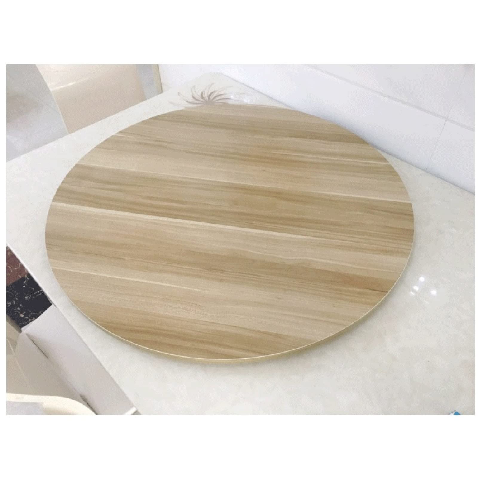 Bandeja giratoria de madera para mesa de comedor, centro de mesa redondo, vajilla perezosa, mesa giratoria, perfecta para fiestas y eventos
