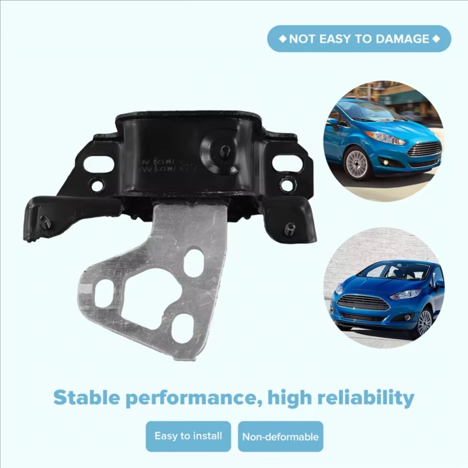 Silent Bloc Moteur Compatible Avec Ford Pour Fiesta 2014 2015 2016 2017 2018 2019 Support De Support Moteur Boîte De Vitesses Roulements En Caoutchouc C1BZ-6068-C