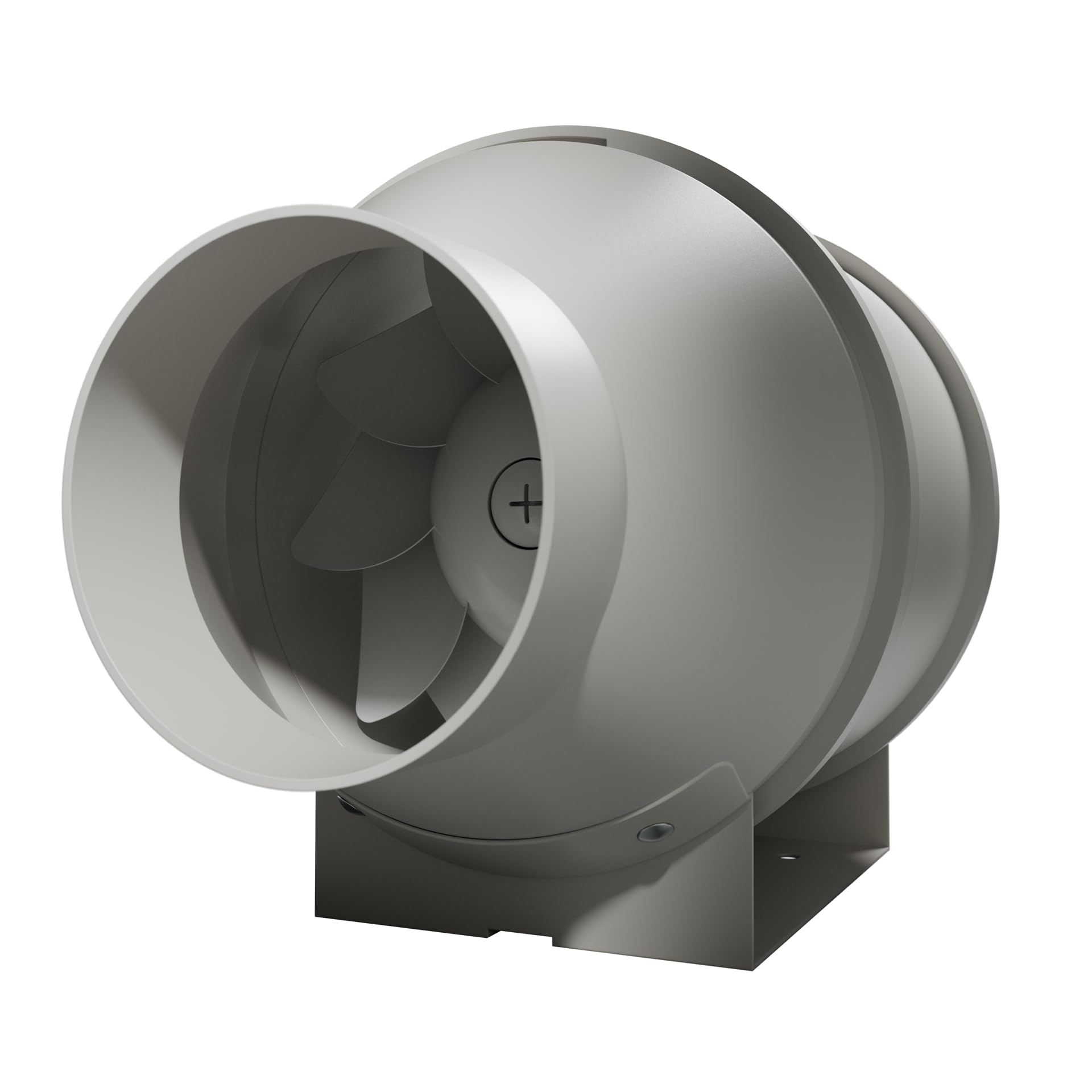 Caluma Wentylator osiowy 125 mm – dwustopniowy wentylator rurowy do powietrza wywiewanego i namiotu, cichy wentylator wyciągowy do filtrów z węglem aktywnym i systemów wentylacyjnych