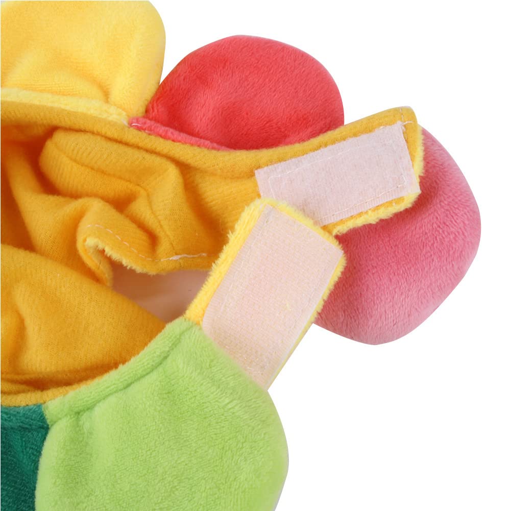 FUNAT Haustier-Sonnenblumenhut – Handgefertigter Blumenhut Für Hunde & Katzen, Mit Klettverschluss