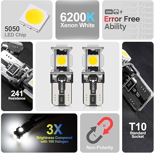 Miniatura 8 de Kit de 12 luces LED interiores blancas para Dodge Ram 1500 2500 3500 mapa cúpula de mapa luces de maletero superbrillantes de 6000 K  herramienta de