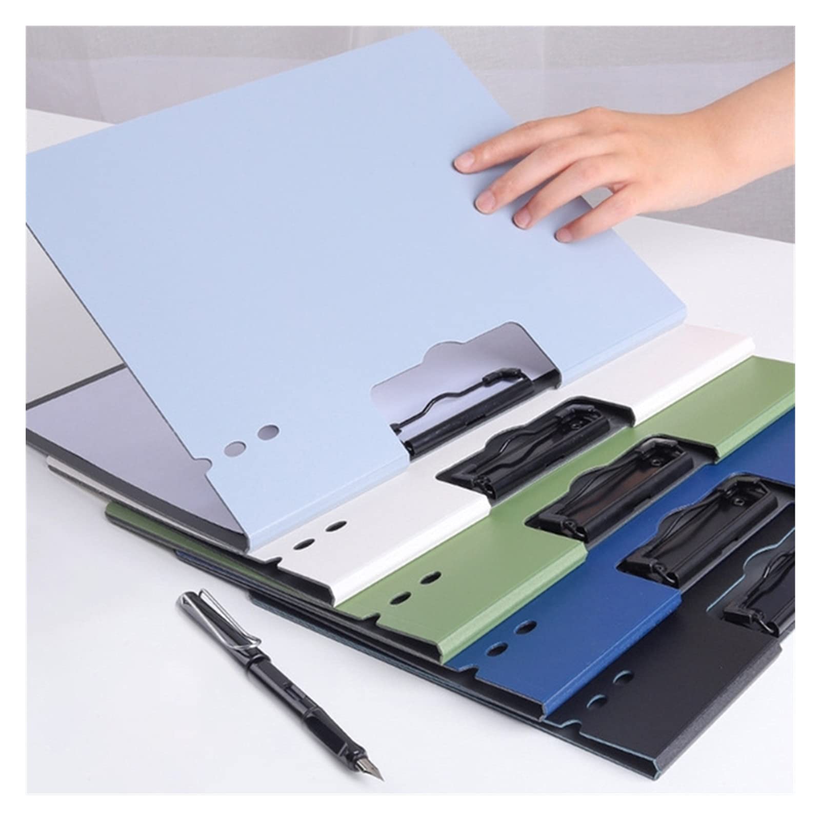 1 szt. Wielofunkcyjny teczka na dokumenty podkładka do pisania schowek Memo Clip Board klipy materiały biurowe Clip Board