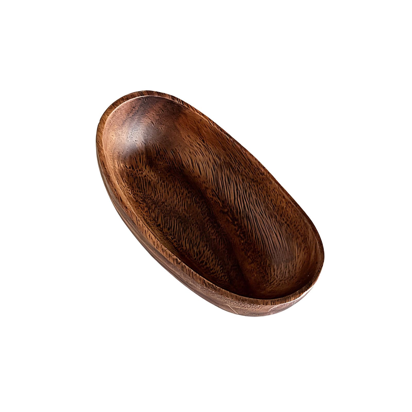 Whoasyst Organic Shape Wooden Bowl Wooden Servant Tray for Keys and Jewelry Storage Adds Warmth to Any Room Decors User Friendly Organizers