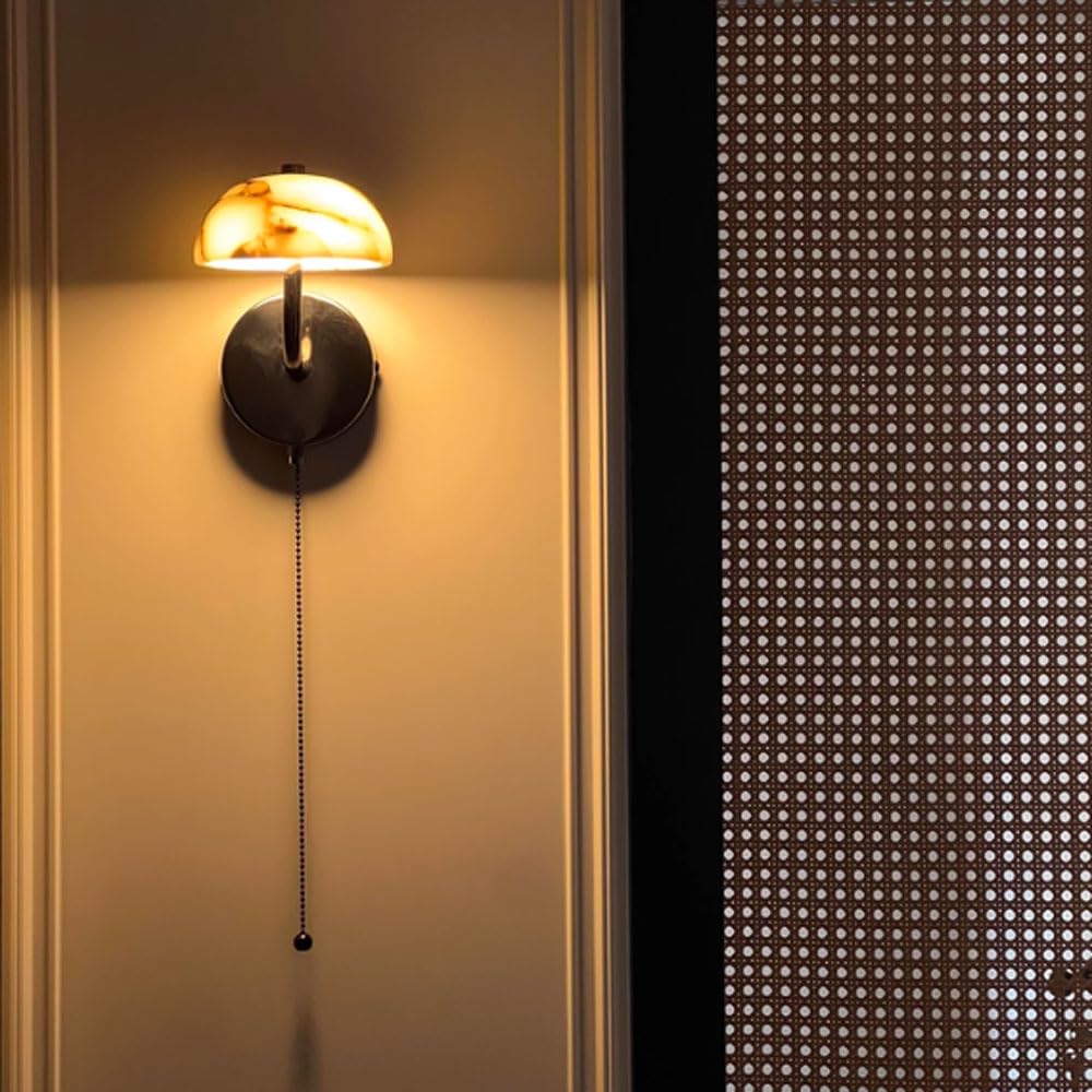 Applique da parete a LED con luce calda in marmo naturale